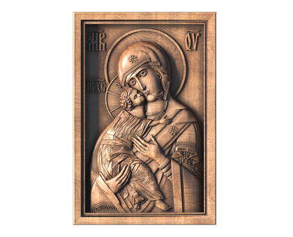 Icon of Virgin of Vladimir, 3d models (stl)