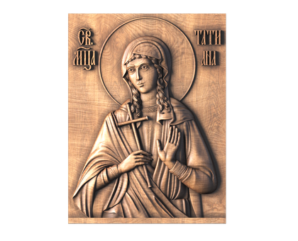 Icon of Holy Martyr Tatiana, 3d models (stl)