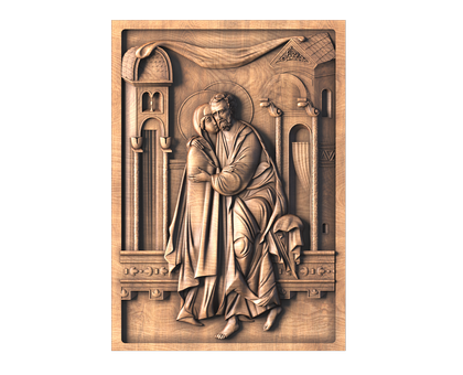 Icon of Holy Joachim and Anna, 3d models (stl)