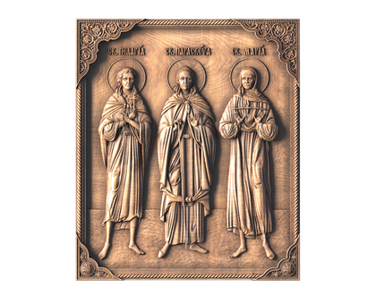 Icon of the Blessed Women of Diveyevo, 3d models (stl)