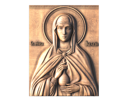 Icon of St. Anastasia the Deliverer, Great Martyr, 3d models (stl)