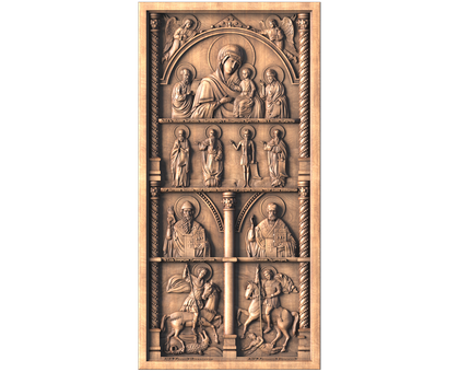 Icon of the Most Holy Theotokos «In Sorrows and Griefs, Comfort», 3d models (stl)