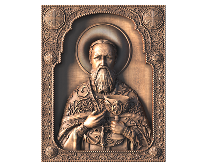 Icon Holy Righteous John of Kronstadt, 3d models (stl)