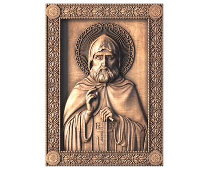 Icon Venerable Alexander of Svir, 3d models (stl)