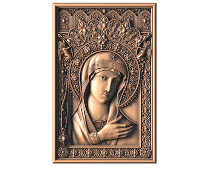 Icon of the Mother of God «Neva Quick to Hear», 3d models (stl)