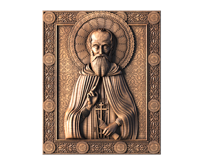 Icon of St. Sergius of Radonezh, 3d models (stl)