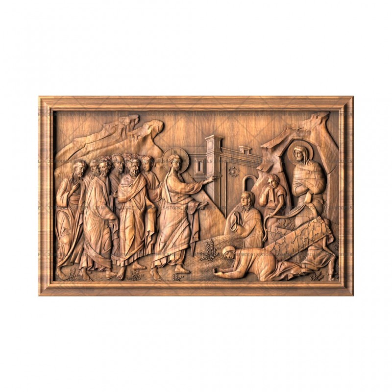 Icon of the Resurrection of Lazarus, 3d models (stl)