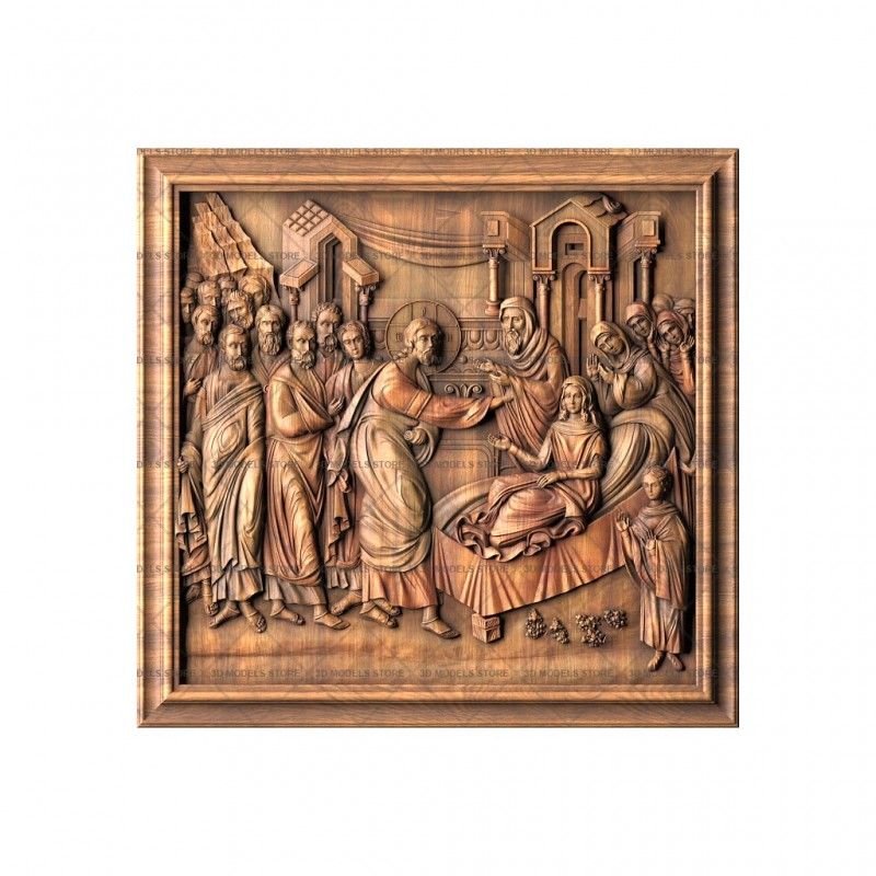 Icon of the Resurrection of Jairus Daughter, 3d models (stl)