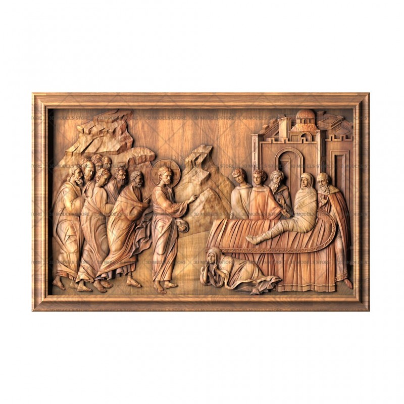 Icon of the Resurrection of the Son of the Widow of Nain, 3d models (stl)