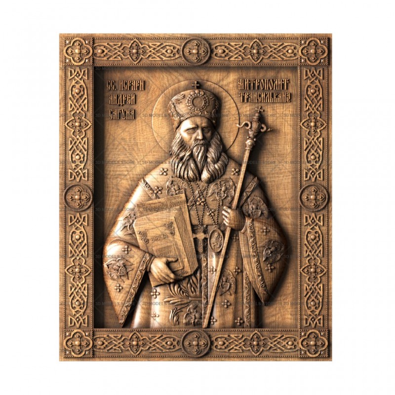 Icon of Metropolitan Andrew of Transylvania, 3d models (stl)