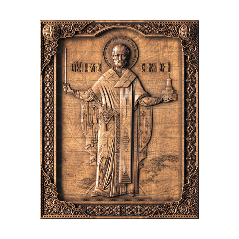 Icon Saint Nicholas of Mozhaisky, 3d models (stl)