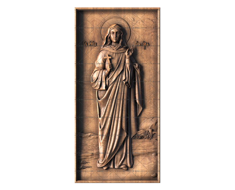 Icon Martyr Victoria of Thessalonica, 3d models (stl)