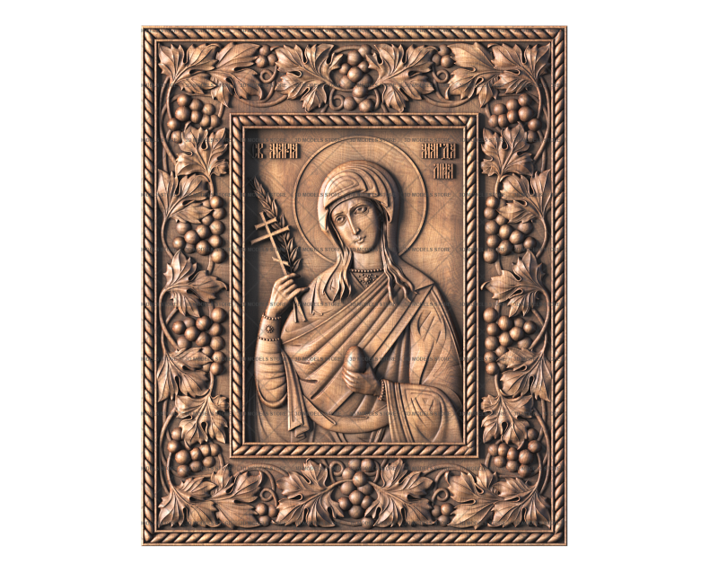 Icon of Saint Mary Magdalene, 3d models (stl)