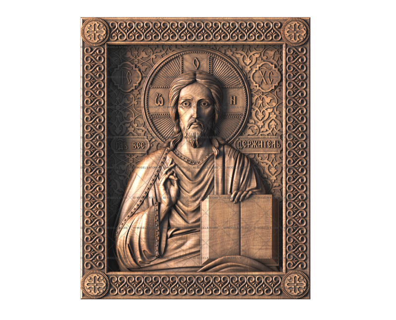 The Lord Almighty - Icon of the blessing Lord, 3d models (stl)