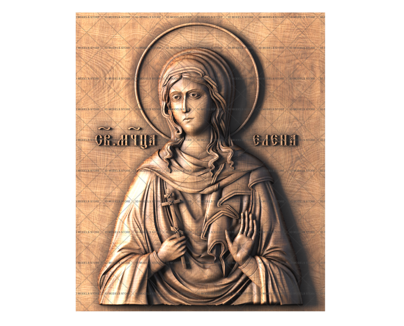 Icon of St. Helena the Martyr, daughter of Apostle Alphaeus, 3d models (stl)