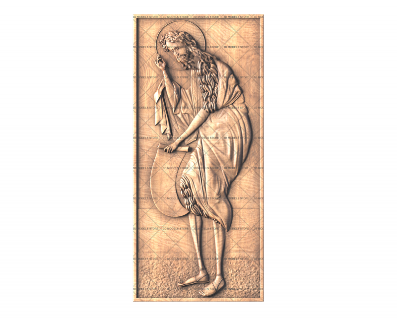 Icon John the Baptist, 3d models (stl)