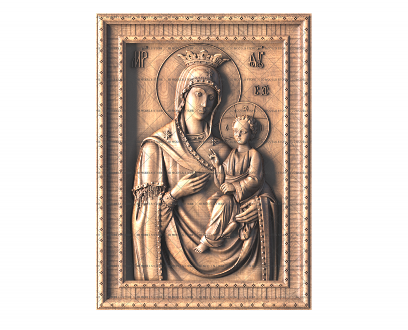 Icon of the Mother of God «Quick to Hear», 3d models (stl)