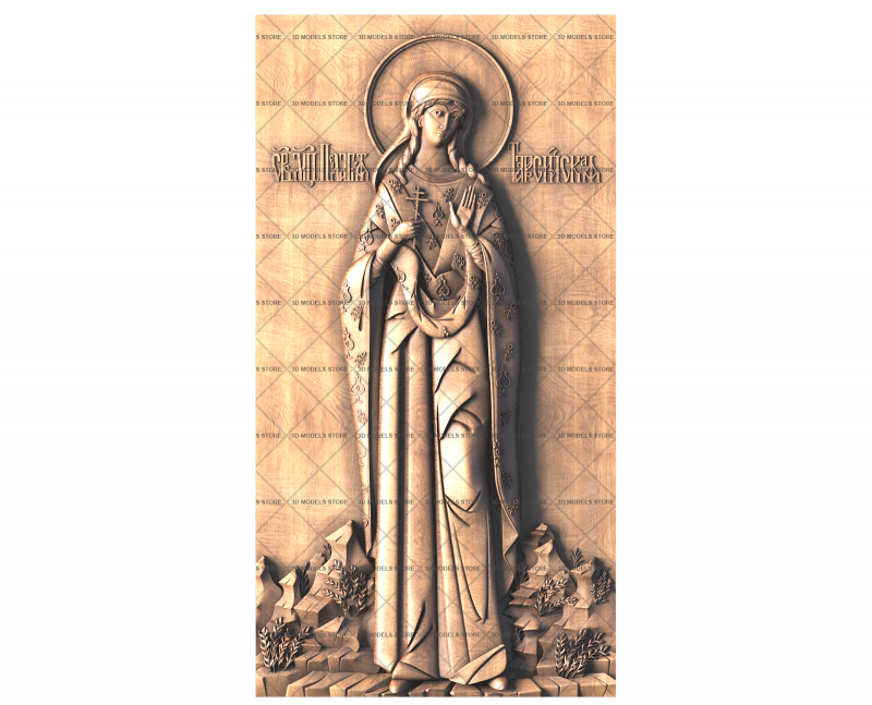 Icon of St. Pelagia of Tarsus, 3d models (stl)