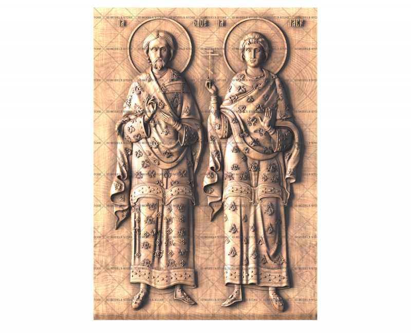 Icon Martyrs Florus and Laurus of Illyria, 3d models (stl)