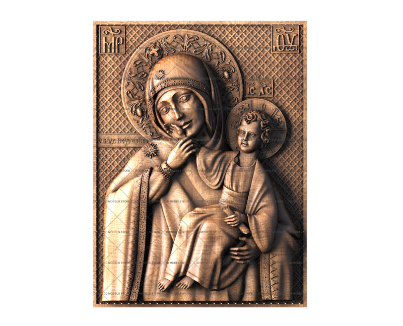 Icon of Our Lady of Consolation, 3d models (stl)