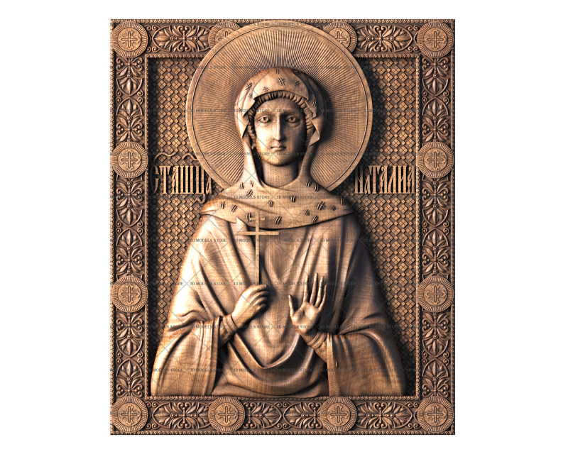 Icon of Saint Natalia, 3d models (stl)