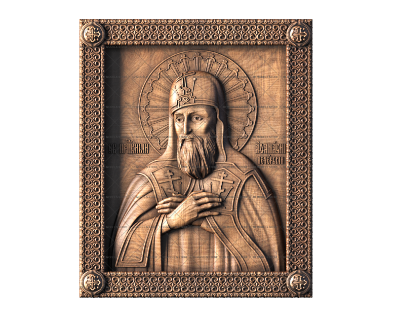 Icon of St. Athanasios the Great, 3d models (stl)