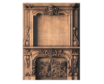 Fireplace, 3d models (stl)