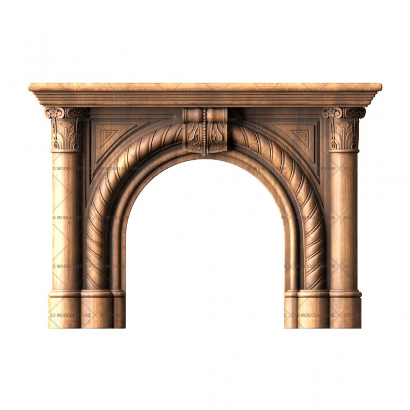 Fireplace, 3d models (stl)