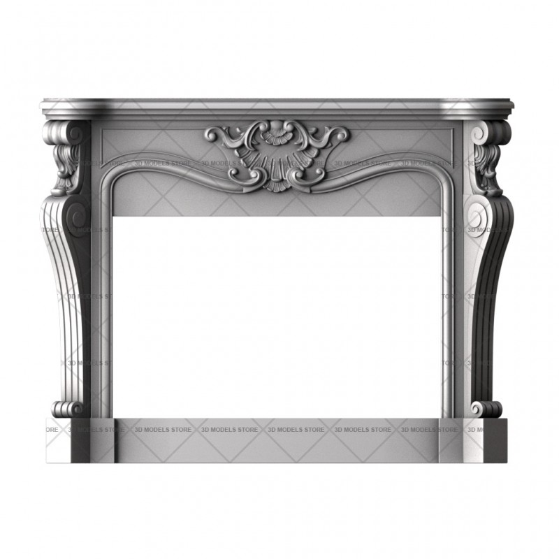 Fireplace, 3d models (stl)