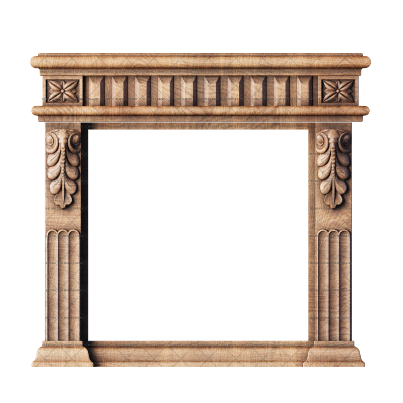 Fireplace, 3d models (stl)