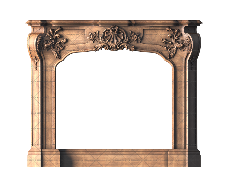 Fireplace, 3d models (stl)