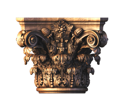 Corinthian capital, 3d models (stl)