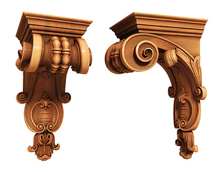 Corbel, 3d models (stl)