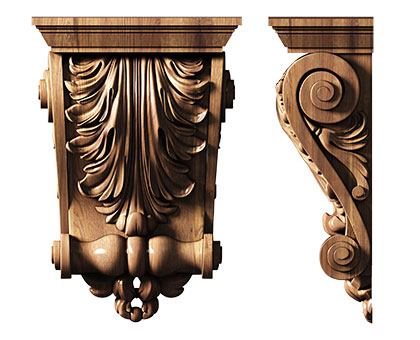 Corbel, 3d models (stl)