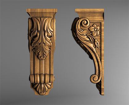 Corbel, 3d models (stl)