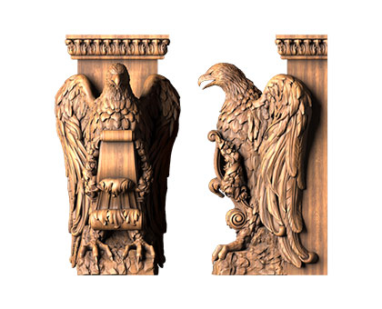 Eagle bracket, 3d models (stl)