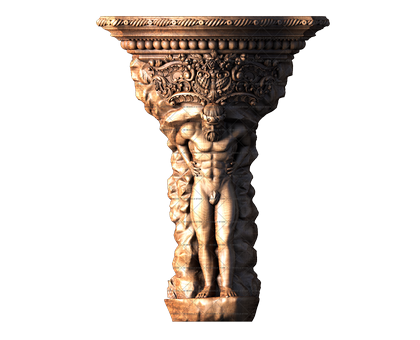 Corbel Hercules, 3d models (stl)