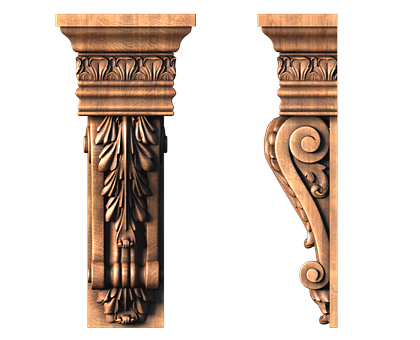 Corbel, 3d models (stl)