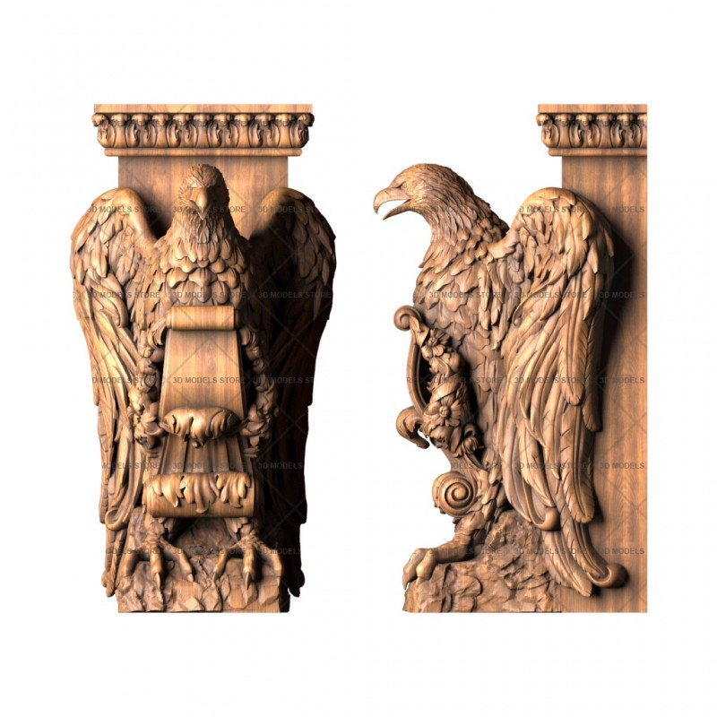 Eagle bracket, 3d models (stl)