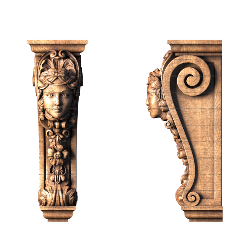 Corbel, 3d models (stl)