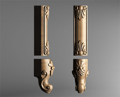 Furniture legs, 3d models (stl)