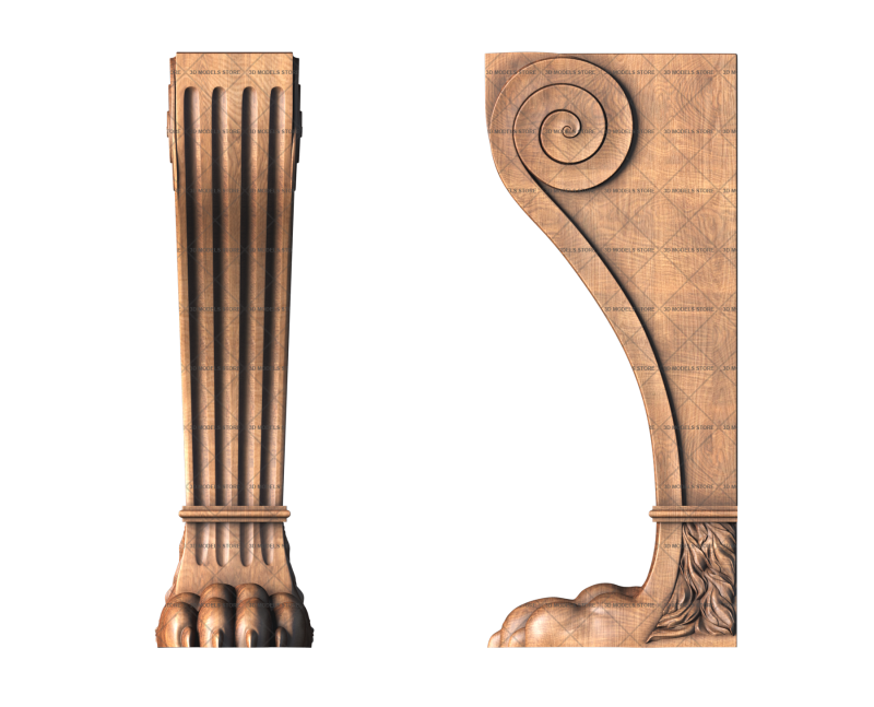 Furniture legs, 3d models (stl)