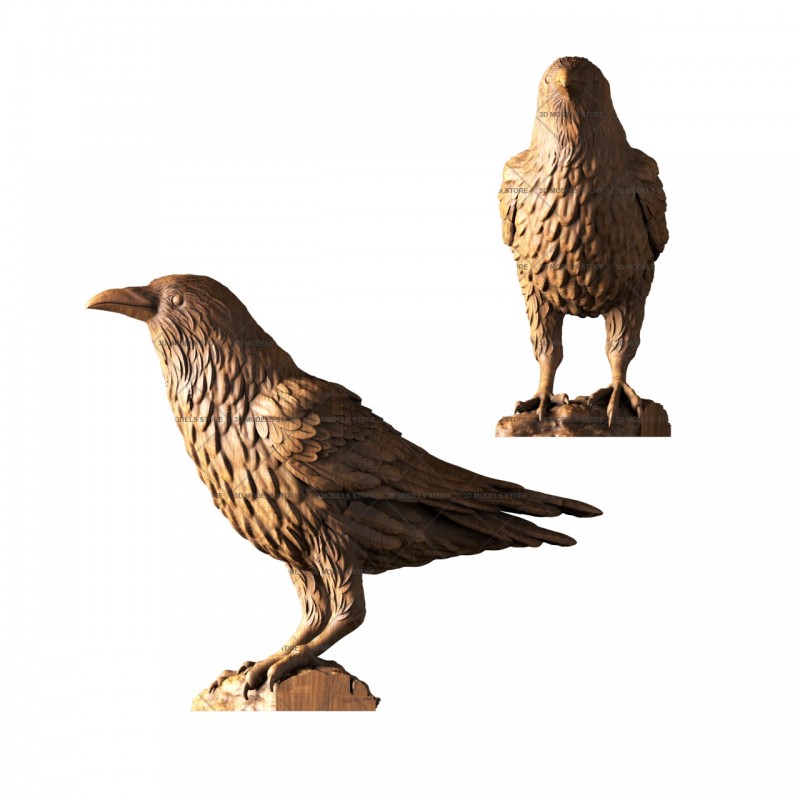 Knob bird, 3d models (stl)