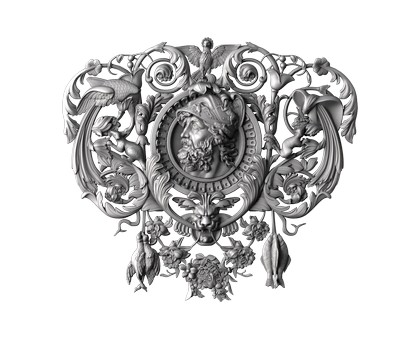 Baroque decor, 3d models (stl)