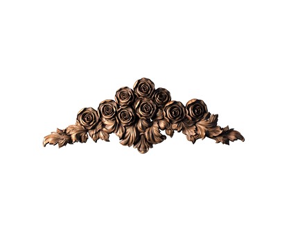 Decor central with roses, 3d models (stl)