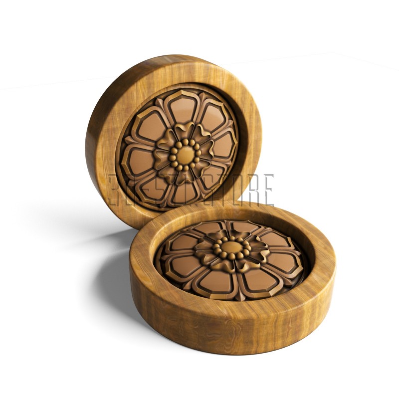 Backgammon pieces (checkers), 3d models (stl)