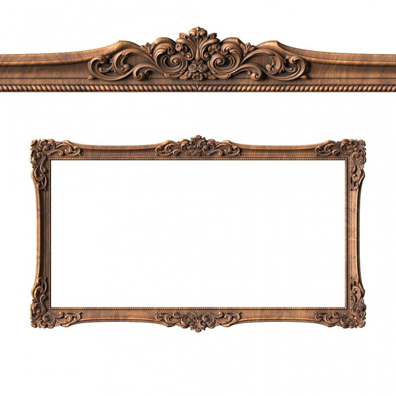 Rectangular frame, 3d models (stl)