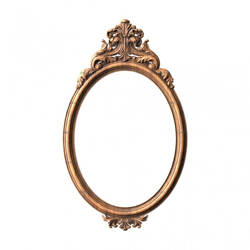 Oval frame, 3d models (stl)