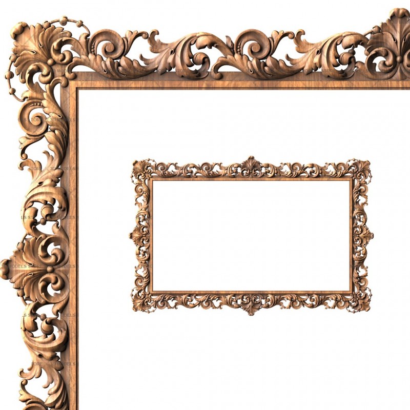 Rectangular frame, 3d models (stl)