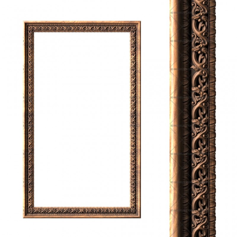 Rectangular frame, 3d models (stl)